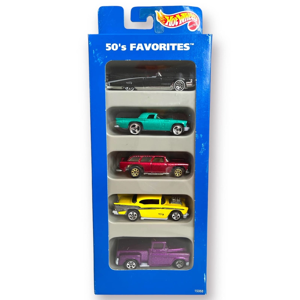 Vintage 1995 Hot Wheels 50's Favorites 5-Cars Gift Pack 1:64 Scale